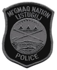 CANADA,QUEBEC,MIGMAQ NATION LISTUGUJ POLICE SUBDUED 1